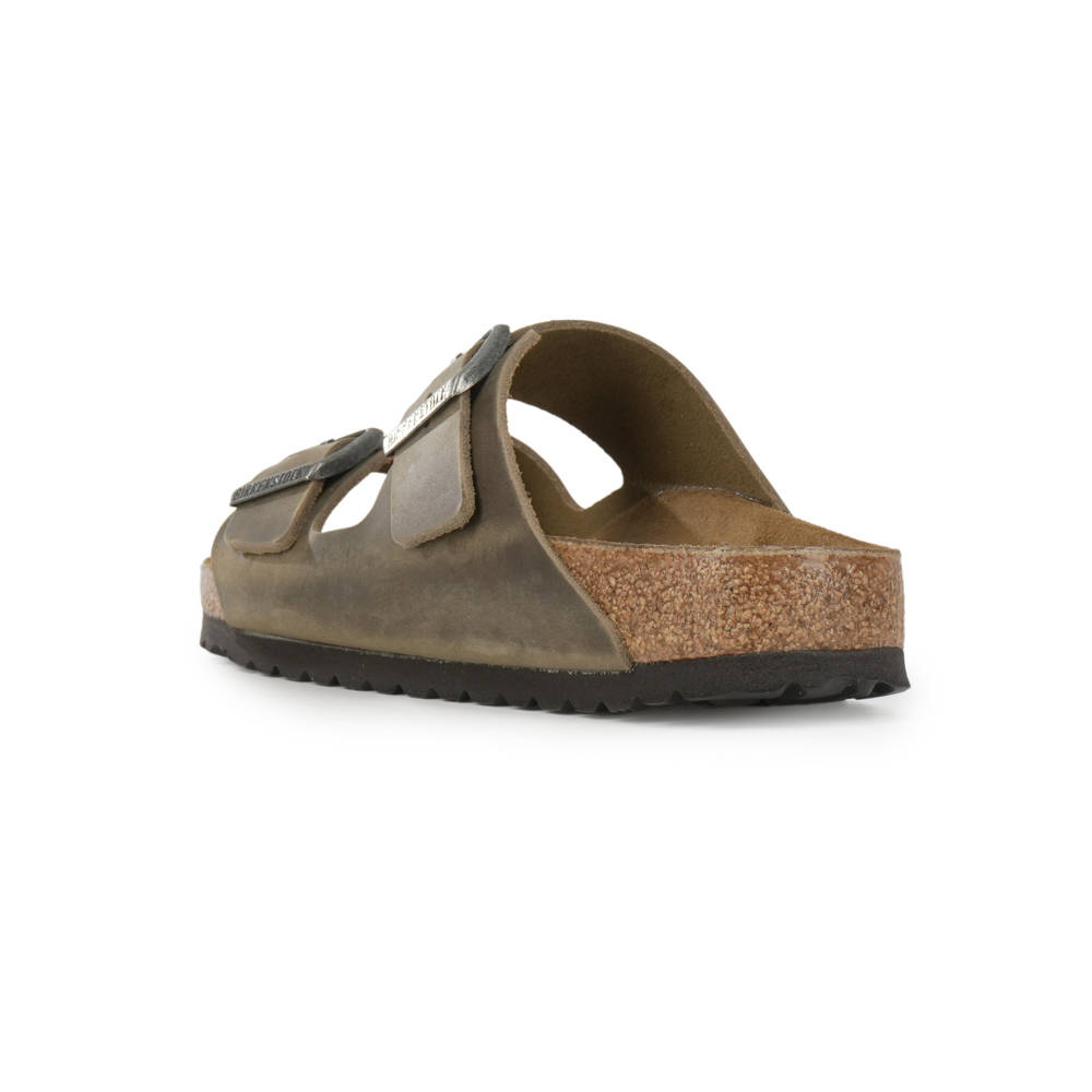 Birkenstock S25 Leather Arizona Leoi Faded Khaki 1027039003550